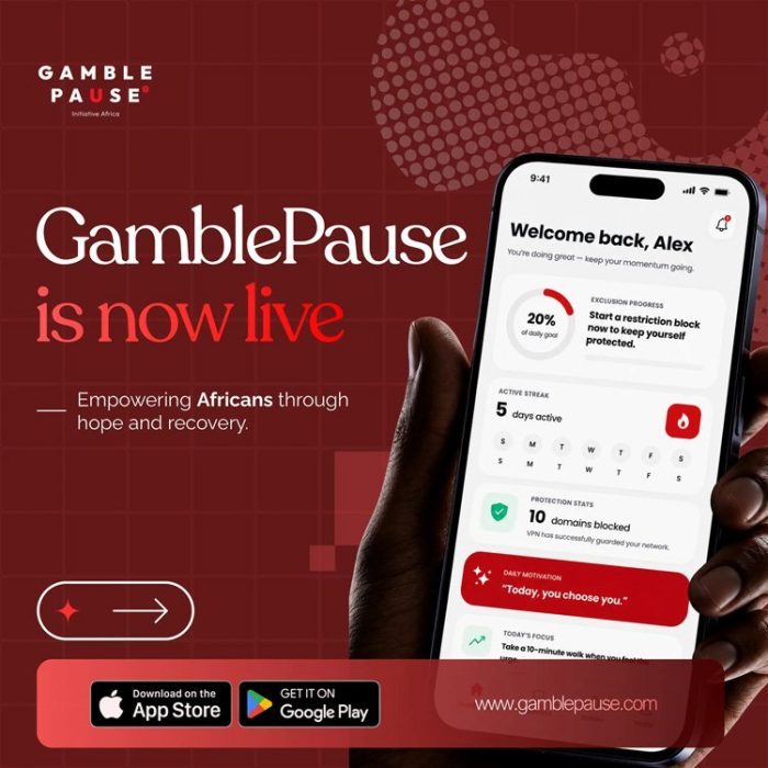 Gamble-Pause launches Pan-African gambling-blocking app
